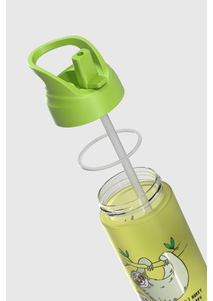 Moly Desenli 500 ml Pipetli Tritan Çocuk Matara 912131 Yeşil modelleri