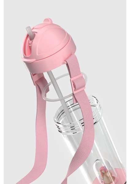 Cosmo Unicorn Figürlü 385 ml Pipetli Askılı Tritan Çocuk Matara 912147 Pembe modelleri