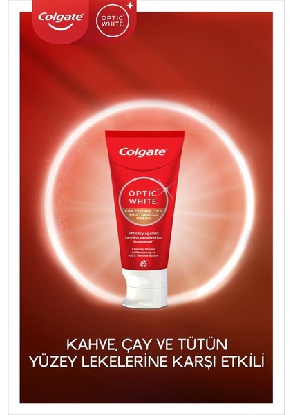 Optıc Whıte Kahve, Çay ve Tütün Kullananlar Için Diş Macunu 50ML X3 Adet indirimleri