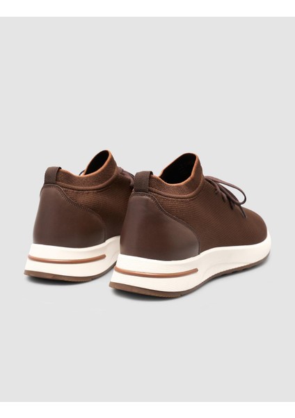 Milano Triko Kahverengi Bağcıklı Erkek Spor Ayakkabı modelleri