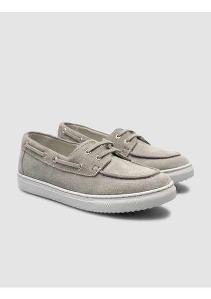 %100 Hakiki Deri Gri Süet Kadın Loafer fiyatları