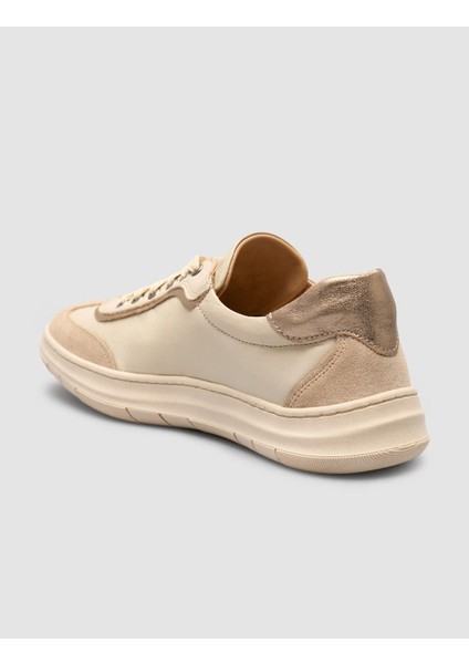 %100 Hakiki Deri Süet Karışımlı Bej Kadın Ayakkabı indirimleri