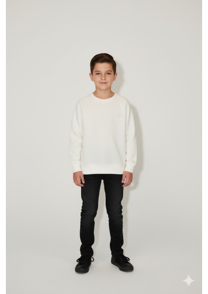 Erkek Çocuk Reglan Kol Pike Kumaş Yüksek Kaliteli Trend Sweatshirt - 1020/1003