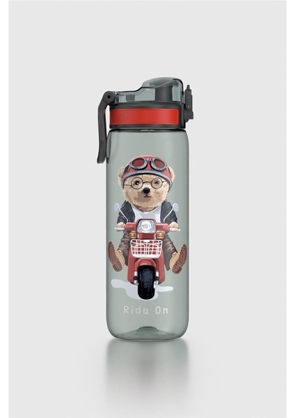 Rybo-X Desenli 630 ml Tritan Çocuk Matara 912163 Siyah