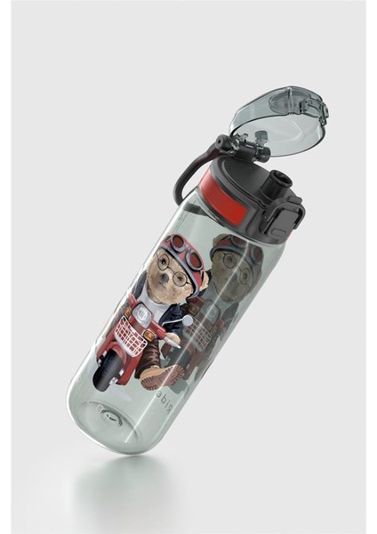 Rybo-X Desenli 630 ml Tritan Çocuk Matara 912163 Siyah fiyatları