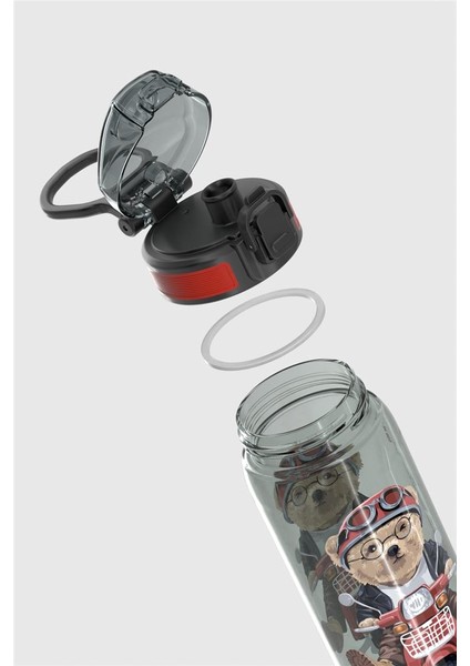 Rybo-X Desenli 630 ml Tritan Çocuk Matara 912163 Siyah modelleri