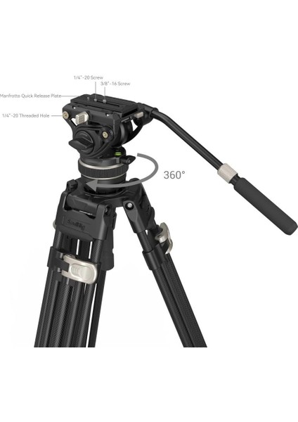 3989 AD-100 Video Kamera Karbon Fiber Tripod Kiti fırsatları