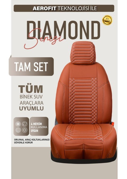 Nissan Navara Deri Oto Koltuk Kılıfı Ön Arka Set Exclusıve Serisi Tarçın Scr modelleri