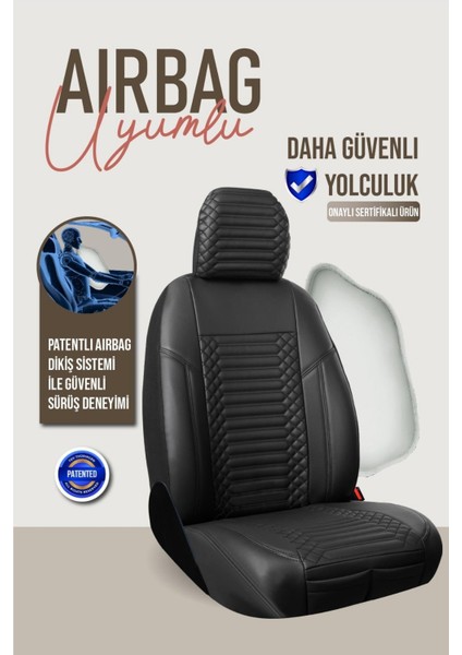 Ssanyoung Korando Deri Oto Koltuk Kılıfı Ön Arka Set Exclusıve Serisi Siyah Scr fırsatları