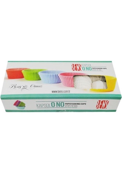 Pasta Kapsülü No:0 Beyaz 1000'LI