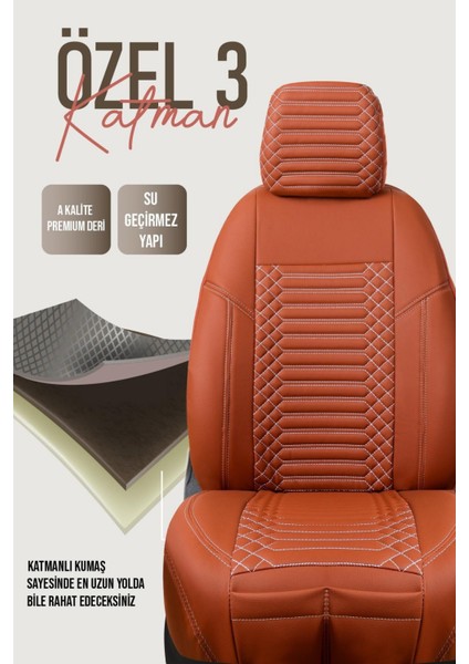 Seat Cordoba Deri Oto Koltuk Kılıfı Ön Arka Set Exclusıve Serisi Tarçın Scr indirimleri