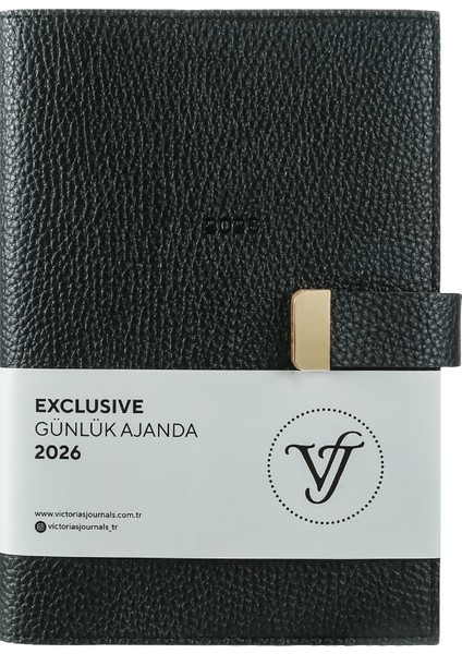 Exclusive 2026 Günlük Ajanda A5 (14x21cm) Ivory 80gr. İçi Değişebilir