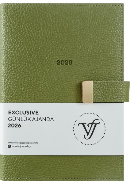 Exclusive 2026 Günlük Ajanda A5 (14x21cm) Ivory 80gr. İçi Değişebilir