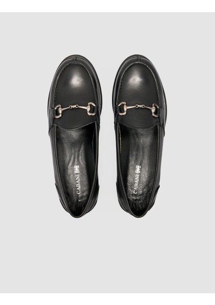 %100 Hakiki Deri Siyah Kadın Toka Detaylı Günlük Ayakkabı fiyatları