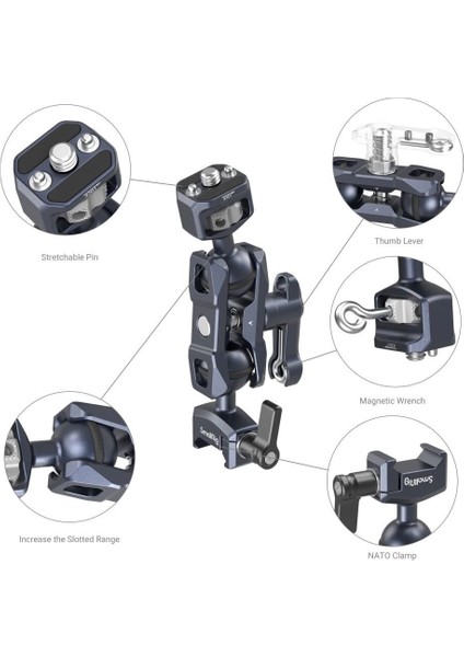 3875 Magic Arm (1/4”-20 Vida ve Nato Kelepçesi) modelleri