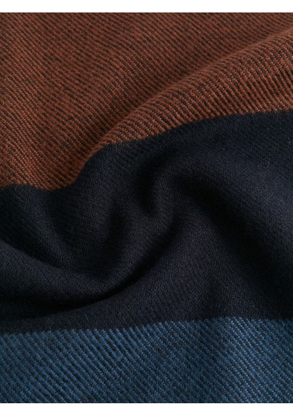 Yeni Sezon Püskül Detaylı Renk Bloklu Erkek Atkı indirimleri