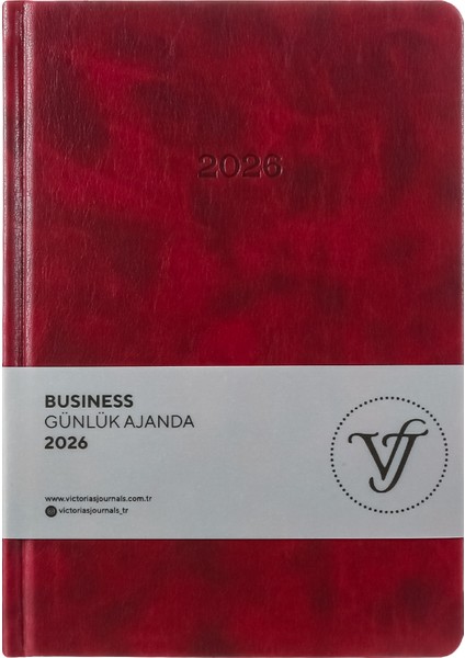 Business 2026 Günlük Ajanda 17x24cm Sert Kapak Ivory 80gr. Ayraçlı