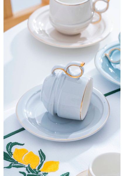 Lara 6 Kişilik Kahve Fincan Takımı - 90 ml fırsatları