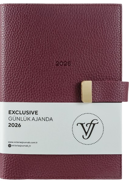 Exclusive 2026 Günlük Ajanda A5 (14x21cm) Ivory 80gr. İçi Değişebilir