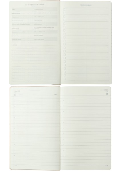 Classic 2026 Günlük Ajanda 13x21 cm Sert Kapak Ivory 70gr. indirimleri
