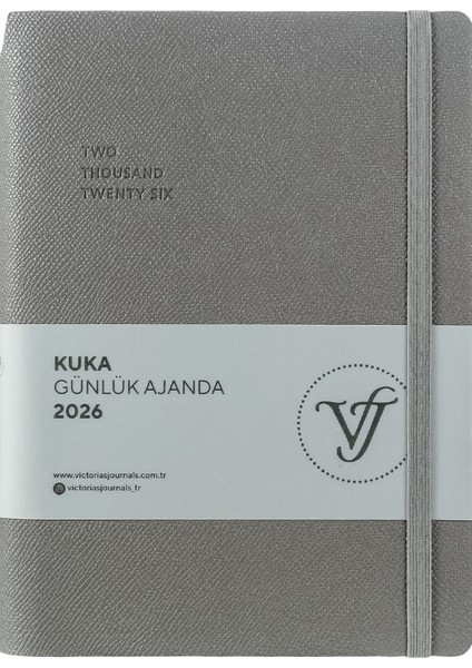 Kuka 2026 Günlük Ajanda A5 (14x21cm) Esnek Kapak Ivory 80gr. fiyatları