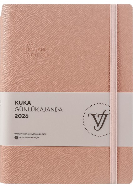 Kuka 2026 Günlük Ajanda A5 (14x21cm) Esnek Kapak Ivory 80gr. fiyatları