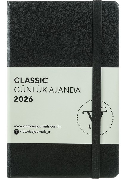 Classic 2026 Günlük Ajanda A6 (9x14 cm) Sert Kapak Ivory 70gr. fiyatları
