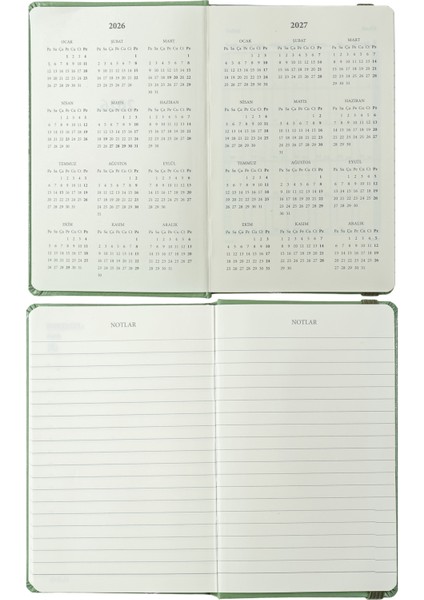 Classic 2026 Günlük Ajanda A6 (9x14 cm) Sert Kapak Ivory 70gr.