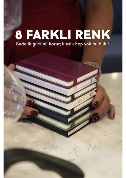 Classic 2026 Haftalık Ajanda A6 (9x14 cm) Sert Kapak Ivory 70gr.