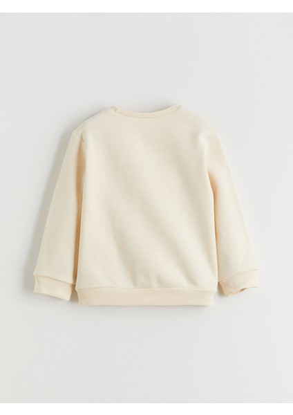 Yeni Sezon Bisiklet Yaka Kız Çocuk Sweatshirt 2'li fırsatları