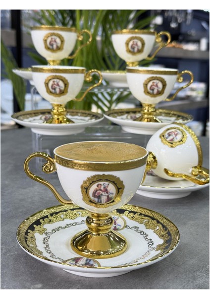 Carmona Lüx Porselen 6 Lı Fincan Takımı