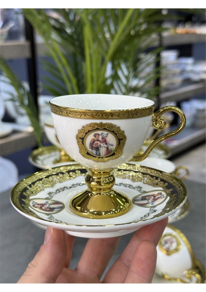 Carmona Lüx Porselen 6 Lı Fincan Takımı modelleri
