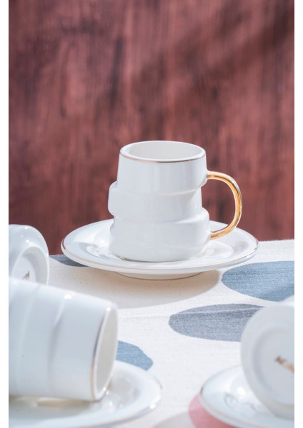 Marlow 6 Kişilik Kahve Fincan Takımı - 90 ml