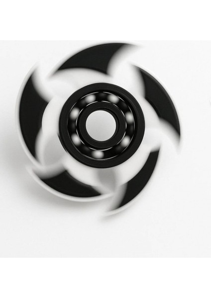 Ninja Yıldızı Tasarımlı Siyah Beyaz Fidget Spinner – Stress Çarkı (Dekoratif Oyuncak) modelleri