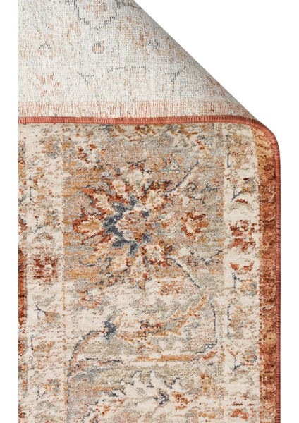 Efes 05 Terra XW - Geleneksel Vintage Desenlerine Sahip Özel Yumuşak Tuşeli İplik ile Üretilen Halı