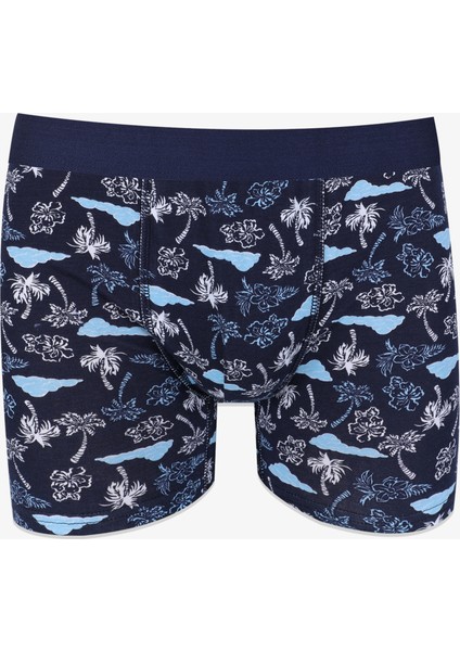 Erkek Tekli Desenli Pamuklu Boxer