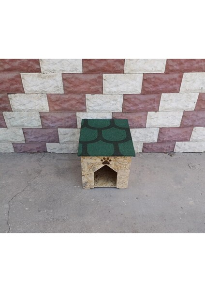 Kedi Evi Kulübesi Ahşap Doğal Üstü Membran Kaplama Yağmur ve Soğuk Hava Geçirmez indirimleri