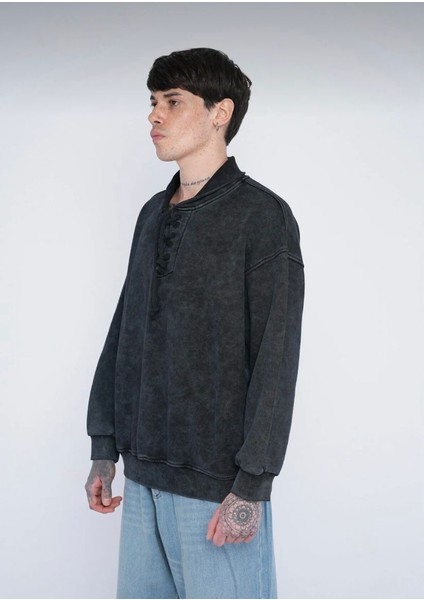 Oversize Bağcıklı Sweatshirt fiyatları