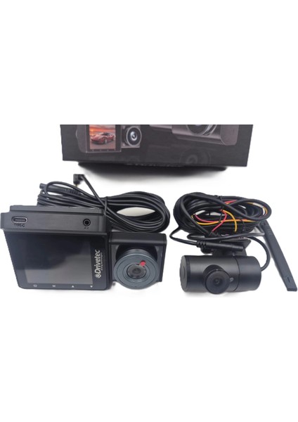 3 Kameralı Araç Ön , Iç ve Arka Kayıt Kamerası , Ultra Hd, Ekranlı, Araç Içi + Ön + Arka Kamera Siyah fırsatları
