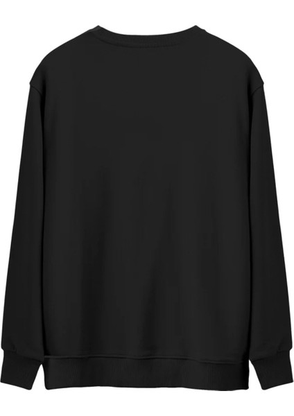 Rock And Roll Guitar Premium Siyah Bisiklet Yaka Düz Sweatshirt, Erkek, Kadın, Unisex Sweatshirt fiyatları