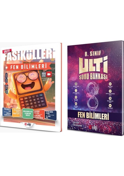 8. Sınıf Fen Bilimleri Ulti Fasikülleri ve Soru Bankası Seti 2 Kitap