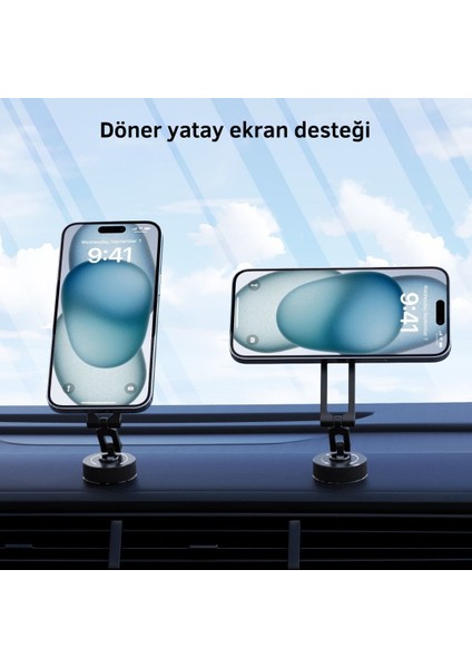 Cfx-2 Manyetik Araç Içi Telefon Tutucu (Yapışkanlı – Magsafe Uyumlu)