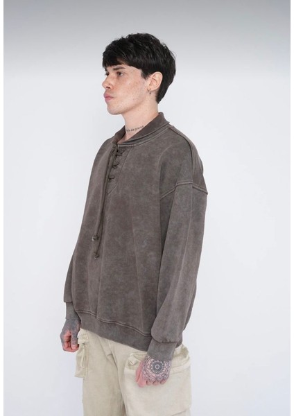 Oversize Bağcıklı Sweatshirt fiyatları