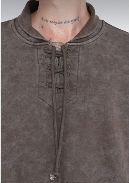 Oversize Bağcıklı Sweatshirt modelleri