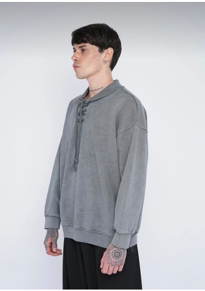 Oversize Bağcıklı Sweatshirt modelleri