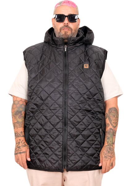 Büyük Beden Yelek Kapitone Kapsonlu 25711