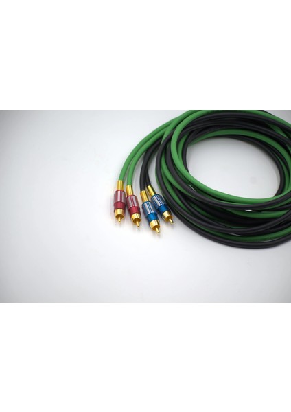 Bakır Amfi Rca Kablosu - 2 Giriş 4 Çıkış Anfi Rca Kablosu - 1 Metre - El Yapımı Tam Bakır - 1 Metre fiyatları