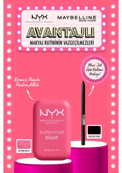 Buttermelt 08 Allık & Tattooo Liner Mini Maskara Hediyeli