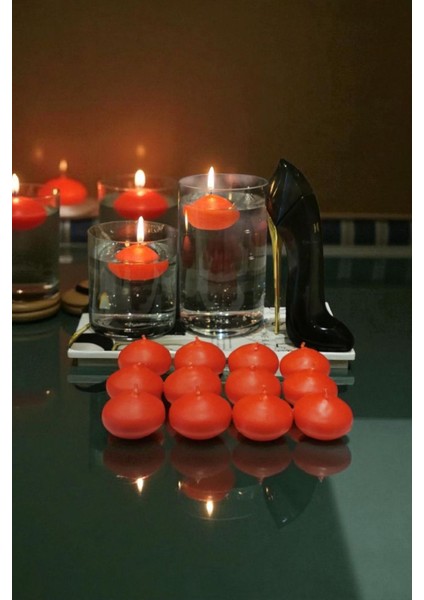 Iv Candles 12 Li Kırmızı Suda Yüzen Mum fiyatları