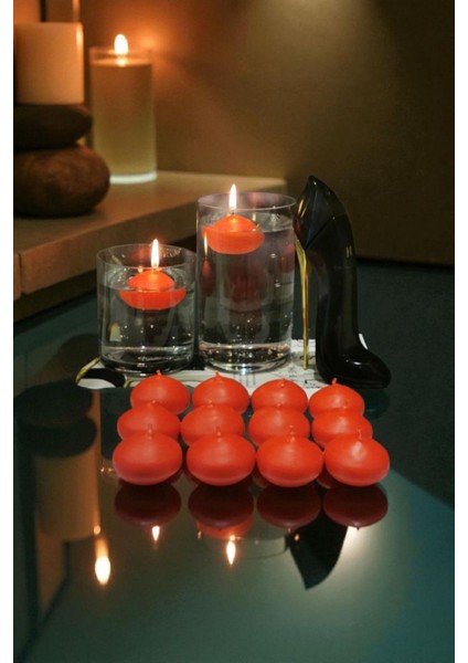 Iv Candles 12 Li Kırmızı Suda Yüzen Mum fırsatları